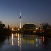 Schillingbrücke bei Dämmerung